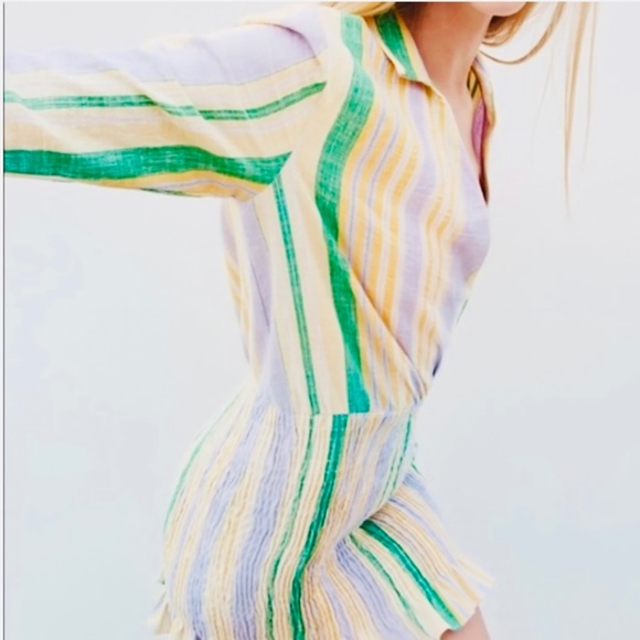 Brand New Zara The Valerie Striped Mini Dress - Picture 11 of 12